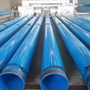 Tubería de acero galvanizado sin costura, de sección circular y recubierta de azul, para transporte de fluidos sin aceite; resistente a la corrosión - Product Image 1