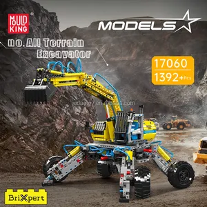 MOULD KING 17060 modelo de excavadora todo terreno juguetes técnicos MOC juegos de ladrillos chico juguete regalo de Navidad juguetes de bloques de construcción