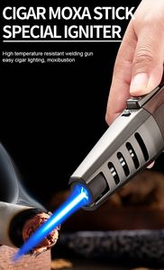 Logotipo personalizado de lujo a prueba de viento recargable Gas antorcha encendedor <span class=keywords><strong>Cocina</strong></span> Barbacoa vela Camping Jet llama recta encendedor de <span class=keywords><strong>butano</strong></span> - Product Image 4