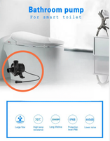 Pompe CC sans balais 24V silencieuse et économe en énergie, étanche IP68, résistante à la corrosion, pour toilettes intelligentes
