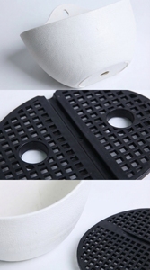 Verified Manufacturer High Quality Injection Molded PP Plastic <b>Rectangular</b> Planter Boxes White Wavy Flower <b>Pots</b> B2B - Product Image 2