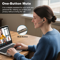 Auriculares Manos Libres al por Mayor, Auriculares Bluetooth con Cancelación de Ruido, Auriculares Inalámbricos Bluetooth para Conductores de Camiones
