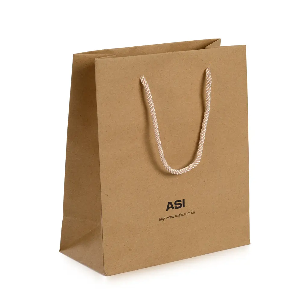 थोक सस्ते सजाने पर्यावरण के अनुकूल व्यक्तिगत छोटे ब्राउन शिल्प पेपर बैग Embalagens डे Papel