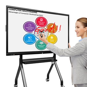 Interactive Flat Panel Portable Mobile Stand Whiteboard 55 Inch Touch Screen digital Smart <b>Board</b> LED waterproof Android - Product Image 5