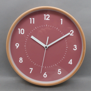 Round 10 Inch Wooden Wall <b>Clock</b> with Custom Background Design - Product Image 3