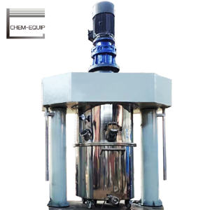 Mélangeur planétaire double à vide de type portique de 1000 L avec presse pour graisse de silicium lubrifiante - Product Image 6