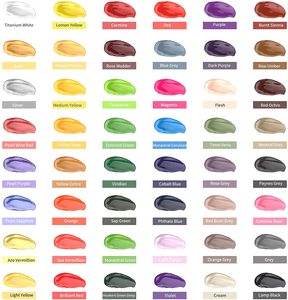 Set de Pintura Acrílica de 60 ml, Vibrante Set de 48 <span class=keywords><strong>Colores</strong></span> de Pintura Acrílica <span class=keywords><strong>para</strong></span> Niños, Artistas, Manualidades en Lienzo, Pintura en <span class=keywords><strong>Madera</strong></span> - Product Image 2