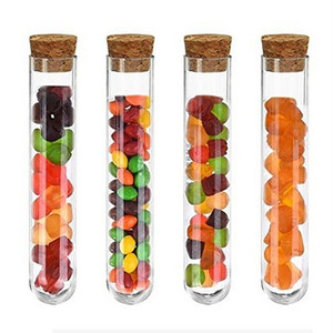 Tubos de ensayo Tianjing de 15 ml de plástico con tapones de corcho para sales de baño y infusiones de hierbas - Product Image 1