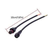 Câble d'assemblage de connecteur mâle M12 personnalisé OEM 18AWG pour applications moto, automobile, LED, informatiques et électroniques