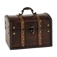 Boîtes vintage européennes pour le rangement et l'emballage de petits bijoux, mini-coffres au trésor en bois pour la vente en gros