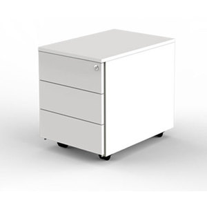 Palma Rollcontainer 540 Mm Height Wood <b>File</b> Cabinet With Wheels Office Storage <b>Drawer</b> Unit - Product Image 1