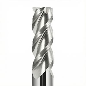 Fraise à bout en carbure monobloc à 3 cannelures, haute précision, pour aluminium, revêtement DLC, fraise pour routeur CNC, OEM/ODM, hélice 45 - Product Image 1