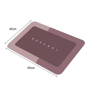 Tapis de sol antidérapant en velours cristal, nouveau modèle 2025, séchage instantané, forte absorption d'eau, style moderne minimaliste pour salle de bain et cuisine - Product Image 1