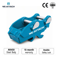 Attache rapide hydraulique We-Attach avec garantie d'un an pour excavatrices de 2,5 à 4 tonnes, charge maximale 50 kg, attache rapide haute efficacité, roulement de moteur
