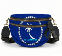 Sac à bandoulière Chuuk Flag Shell pour femme, sac à bandoulière patriotique et léger avec fermeture à glissière