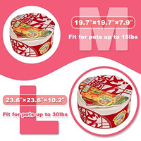 Lit pour chat en forme de nouilles ramen, mignon, solide, écologique, super doux, nid créatif pour animaux de compagnie, fausse fourrure, microfibre, coussin amovible et lavable, pour intérieur