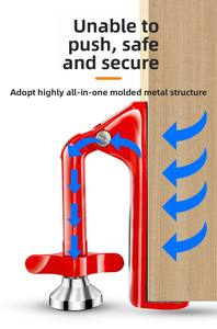 Bloqueador de Puerta Portátil al por Mayor, Dispositivo de Seguridad con Alarma para Viajes, Hogar, Hotel, Mujeres - Product Image 4