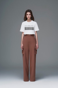 Nuevo diseño de pantalones y Pantalones de mujer rectos de piernas anchas etiquetas Nina pantalón acampanado tela de alta calidad Enzo Vietnam mayorista - Product Image 3