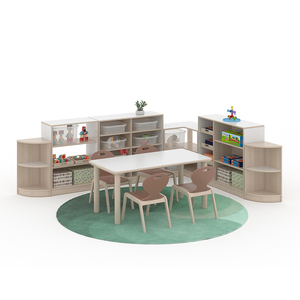 Muebles de Madera para Guardería y Preescolar, Muebles de Madera para Jardín de Infancia, Juego de Mesa y Sillas para Salón de Clases - Product Image 5