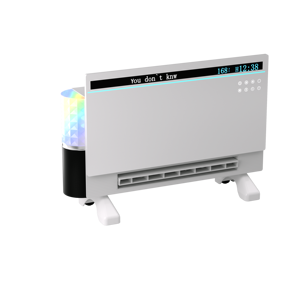 Ventilador Eléctrico Versátil para Interiores con Opciones de Uso Independiente/Contra Pared, Conectividad Inteligente para el Hogar, Función de Lámpara de Ambiente Colorida - Product Image 1