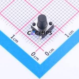 TD-1101SR-8.0H-250 Tactile Switch SMD-4P,6x6mm Switch Single Pole Single Throw Round Button 2.5N Vertical Mount - Product Image 1