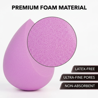 Éponge de Maquillage Personnalisée avec Logo, Lot de Couleurs, en Gros, Sans Latex, Douce, en Forme d'Œuf, pour Fond de Teint Liquide, Utilisation Humide et Sèche, OEM