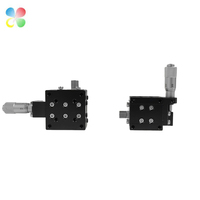 Étape linéaire manuelle de 25mm en aluminium JCX-25 de C & K avec le guide croisé de rouleau pour les instruments optiques