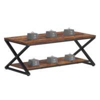 Table basse minimaliste en bois Table centrale rectangulaire simple pour salon Matériau MDF