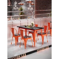Ensemble de table et chaises de restaurant sur mesure | Mobilier de salle à manger industriel moderne pour café, bar et usage commercial