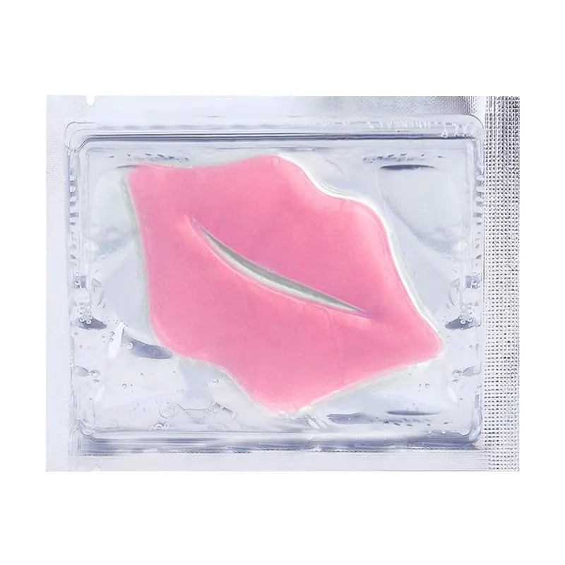 Private Label Natural Crystal Vitamin E Hydrogel Plumping Collagen Lip Mask