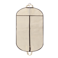 Housse de robe de mariée longue avec fermetures éclair, sac de protection portable de luxe pour robe, logo personnalisé imprimé