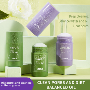 Mascarilla Limpiadora Sólida de Té Verde ZLZR, Purifica Puntos Negros, Controla la Grasa, Mascarilla de Arcilla Portátil, Refina los Poros, Cuidado Facial - Product Image 4