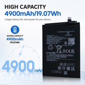 For Xiaomi BN5P Li-Polymer <b>Battery</b> Pack 4900mAh 3.89Vdc Rechargeable <b>Mobile</b> Phone <b>Battery</b> Made in China - Product Image 4