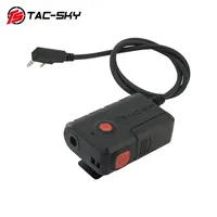 Adaptateur PTT pour casque tactique TS TAC-SKY avec Bluetooth compatible avec les talkies-walkies Kenwood