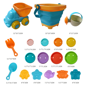 Juguete de <span class=keywords><strong>playa</strong></span> para niños pequeños, juego de rastrillo, pala, Tortuga, cangrejo, agua, 9 Uds. - Product Image 2