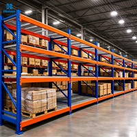 Hochbelastbares Industrielles 5-Schicht Verstellbares Pulverbeschichtetes Q235B Kohlenstoffstahl Selektives Palettenregalsystem 3000kg/Ebene Regale