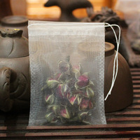 Sachet filtre jetable à cordon en nylon Sachet de thé à fleurs