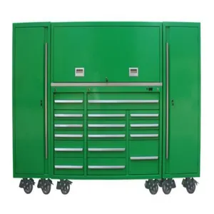 Heavy-duty Customizable Grain Powder Spray Surface Treatment Steel Plate Tool Storage Roller Cabinet