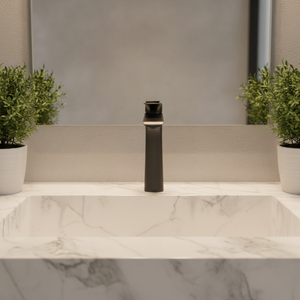 Grifo de Baño Moderno de Latón, Mezclador Clásico de un Solo Grifo para Lavabo, Grifos de Agua Fría y Caliente - Product Image 3