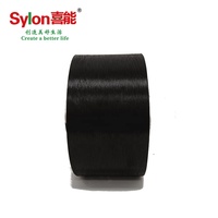 Fil de filament en acétate noir Eastman, vente directe d'usine, aspect soie, FDY, pour le tissage ou le tricot