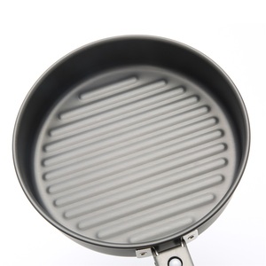 Ensemble de casseroles de camping en aluminium compactes avec poignée amovible pour la randonnée - Product Image 4