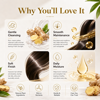 Soins capillaires naturels au gingembre 900ml pour cheveux afro 4C, shampoing hydratant en profondeur, après-shampoing, masque, huile pour la croissance du cuir chevelu