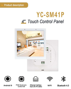 Portworld 4 pulgadas Android 11/13 Debian 11 interruptor de pared reproductor de tableta pantalla táctil Panel de Control de hogar inteligente - Product Image 5