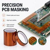 Ruban adhésif doré en polyimide PI, isolation haute température avec adhésif acrylique ignifuge pour la protection des circuits imprimés