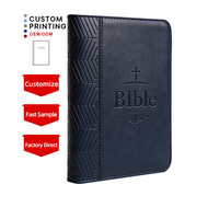 Cahier en cuir PU durable de haute qualité, impression personnalisée, vente en gros, fabricant OEM, fourniture de cadeaux personnalisés, Bible