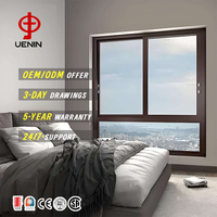 Ventanas Corredizas de Aluminio con Rejilla Horizontal Antirrobo y Mosquitera para Salas de Estar y Dormitorios Amplios, Más Vendidas