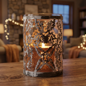Jaula para velas perforada y grabada - Product Image 4