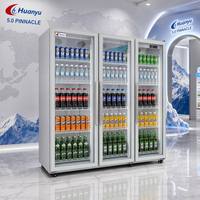 Vitrine réfrigérée commerciale à porte simple, refroidisseur de boissons pour magasin de proximité