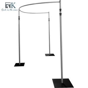 Outdoor Pipe and Drape <b>Kit</b> Aluminum Pipe and Drape Frame Telescopic Backdrop Stand for Party Event - Product Image 1