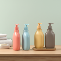 Qunying Beauty Makeup Daily Cylinder Liquid Soap Body Lotion Shampoo Shower Gel Empty Bottle Pump Macaron Color Silk Screen